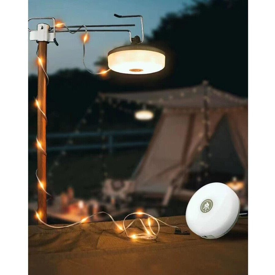 L828-10m LED Color Camping Light with Tape Measure & 2000mAh Battery - Super Long Battery Life, Multi-Function Tent, Emergency & Ambient Light