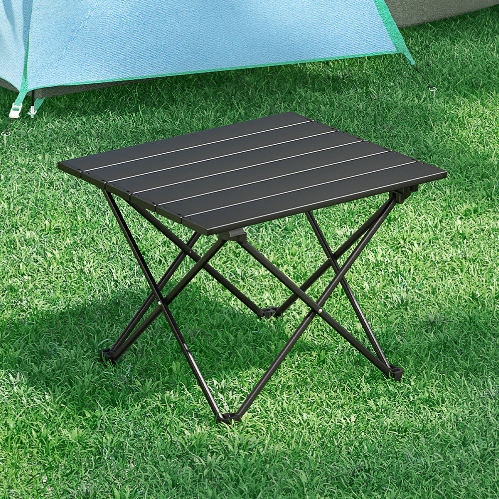 Weisshorn Roll-Up Camping Table – 40CM Aluminium Foldable Table