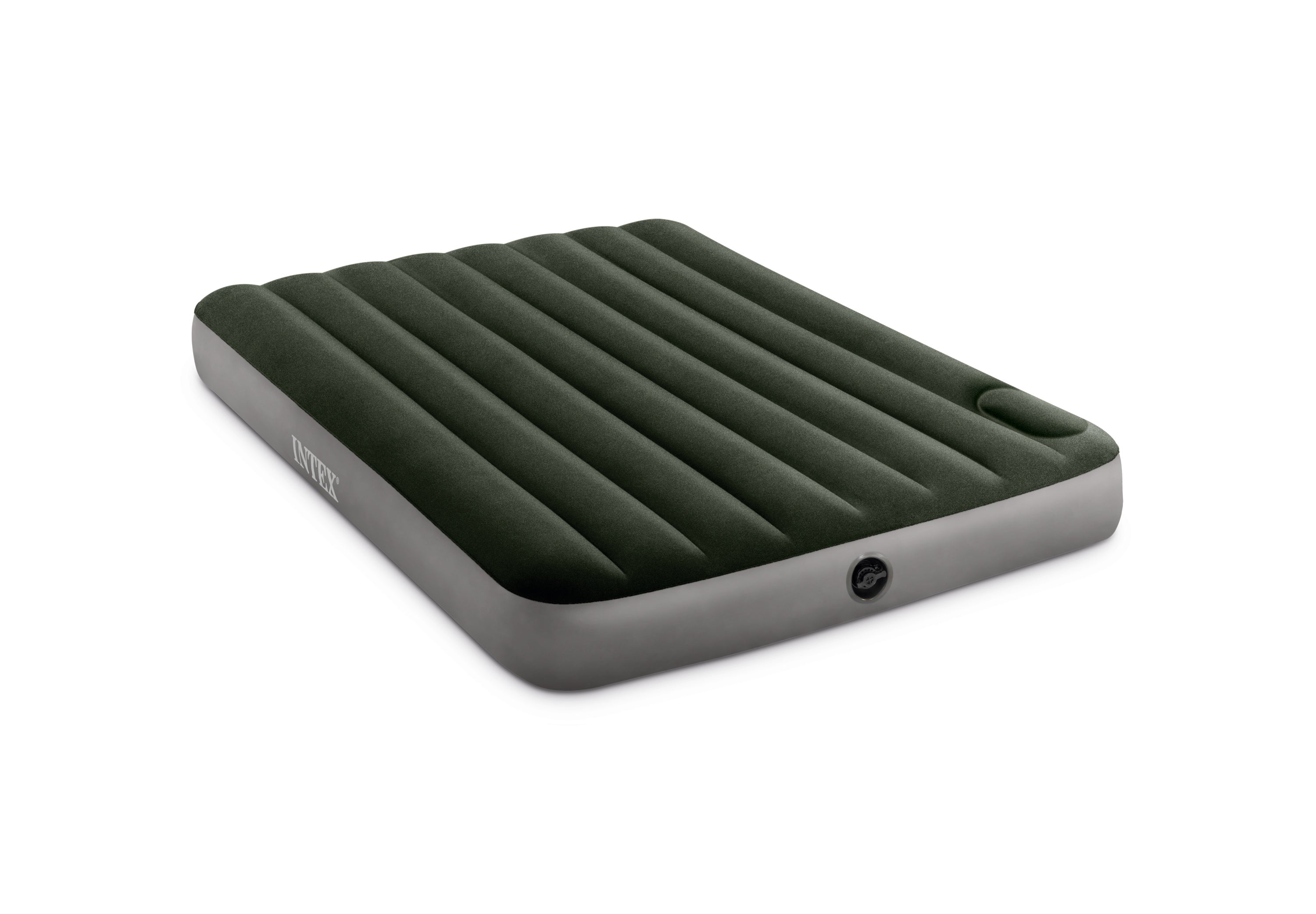 INTEX Double Dura-Beam Standard Downy Air Mattress 10’’ w/ Built-In Foot Pump