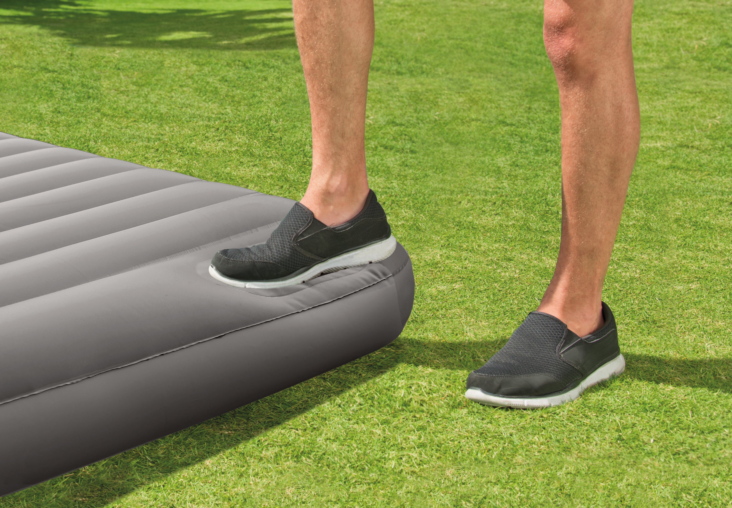 INTEX Double Dura-Beam® Standard Downy Air Mattress 10" w/ Built-In Foot Pump