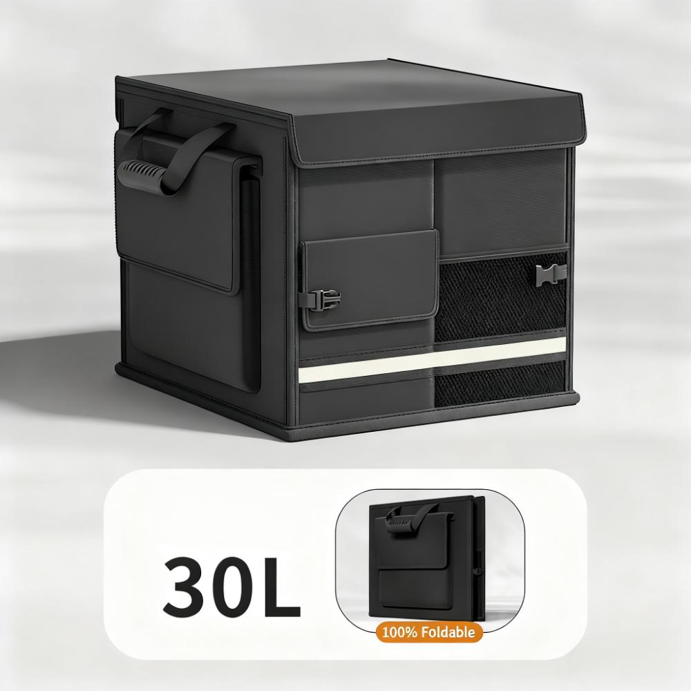 Foldable Car Trunk Organiser 30L/60L Large Capacity Storage Box for Auto Boot Multi-functional Cargo Container