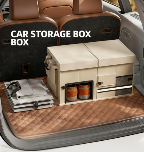 Foldable Car Trunk Organiser 30L/60L Large Capacity Storage Box for Auto Boot Multi-functional Cargo Container