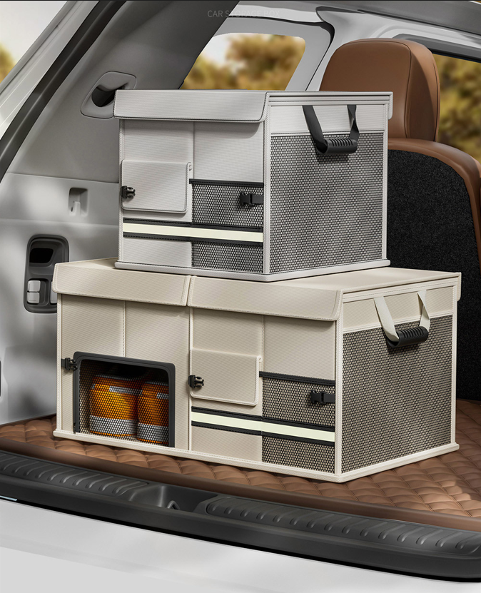 Foldable Car Trunk Organiser 30L/60L Large Capacity Storage Box for Auto Boot Multi-functional Cargo Container