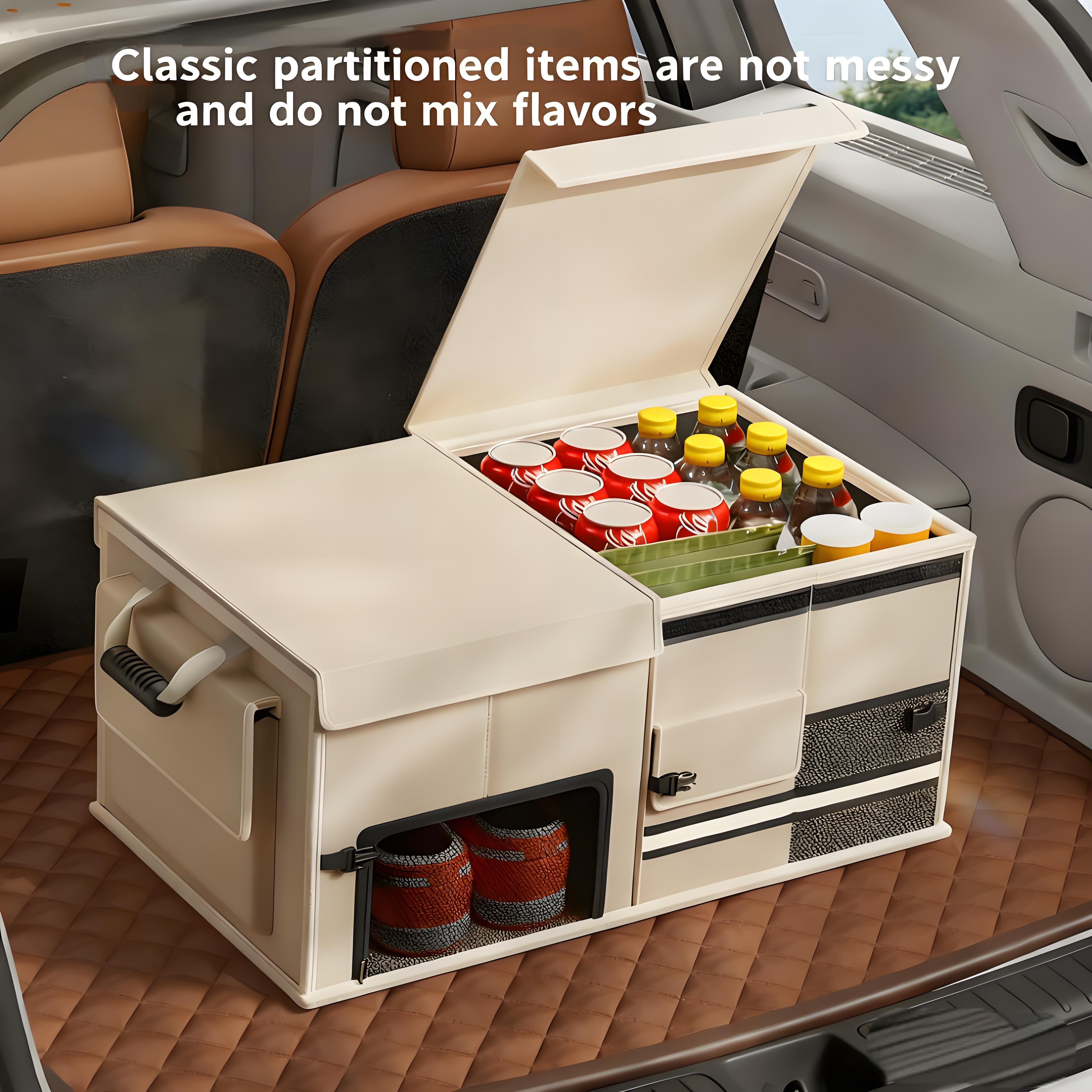 Foldable Car Trunk Organiser 30L/60L Large Capacity Storage Box for Auto Boot Multi-functional Cargo Container