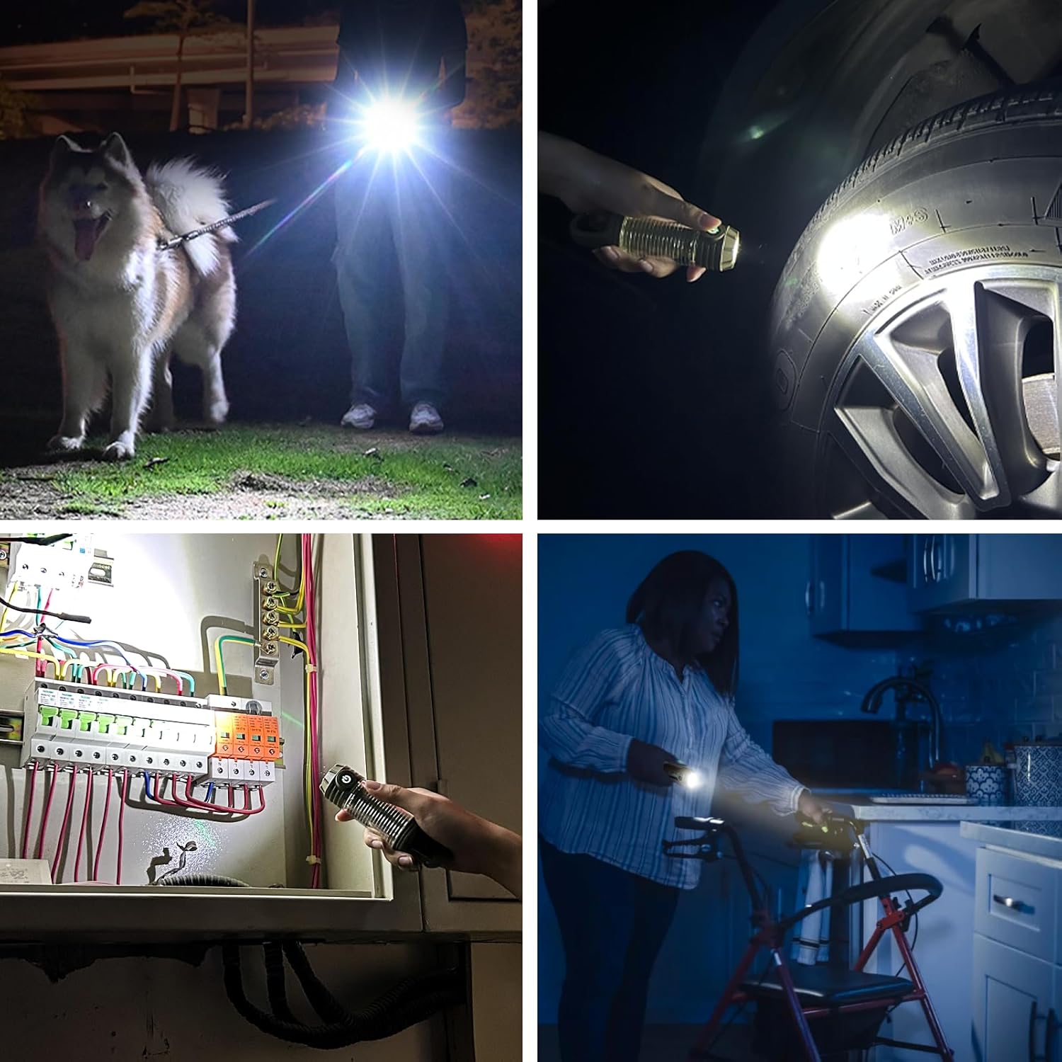 Rechargeable LED Camping Lantern Flashlight: 6 Modes USB-C Portable for Hiking Emergency Night Walking & Outdoor