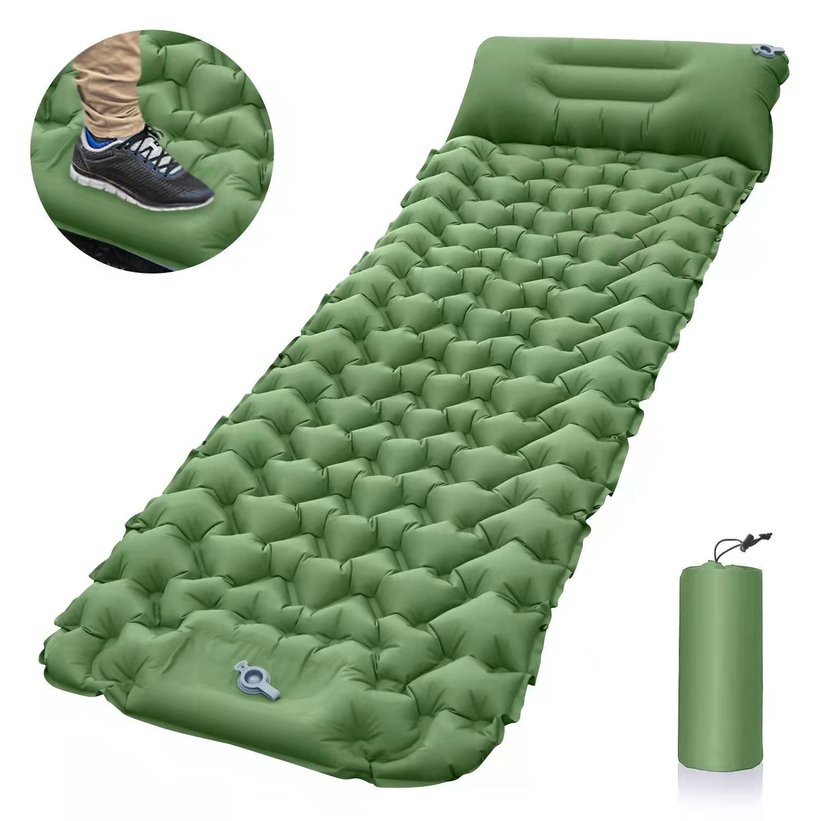 Self-Inflating Camping Mattress: Thick Lightweight Single Camping Mattress Inflatable and Attachable Double Camping Mat