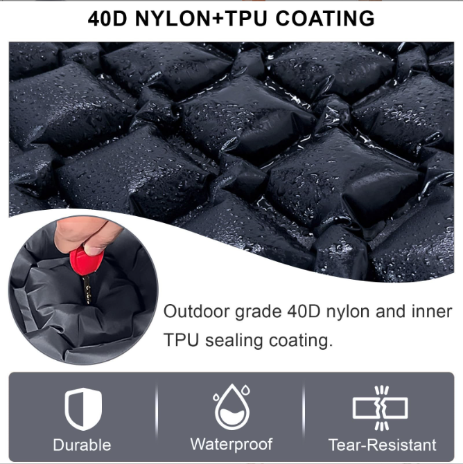 Self-Inflating Camping Mattress: Thick Lightweight Single Camping Mattress Inflatable and Attachable Double Camping Mat