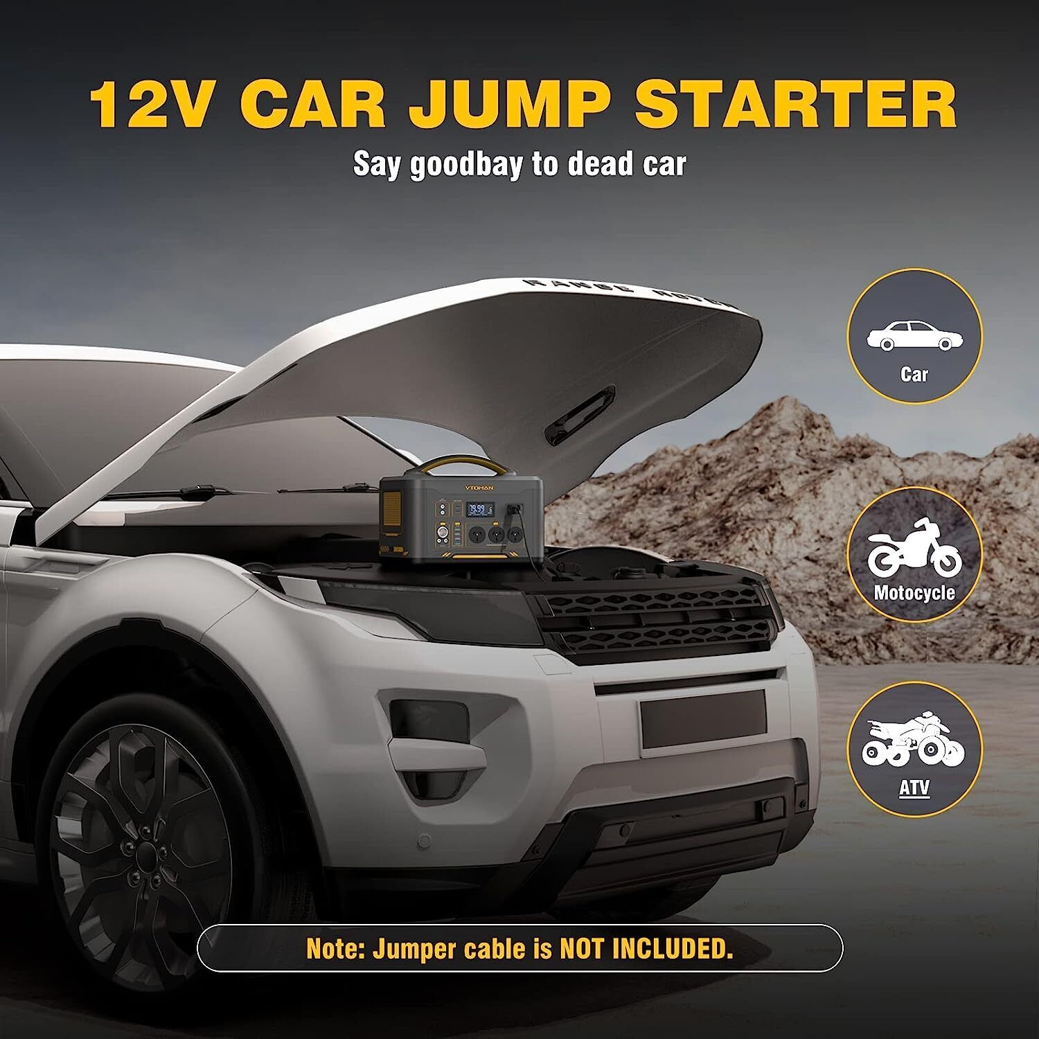 Jump 1000 1000W 1408Wh Power Station + 110W Solar Panel