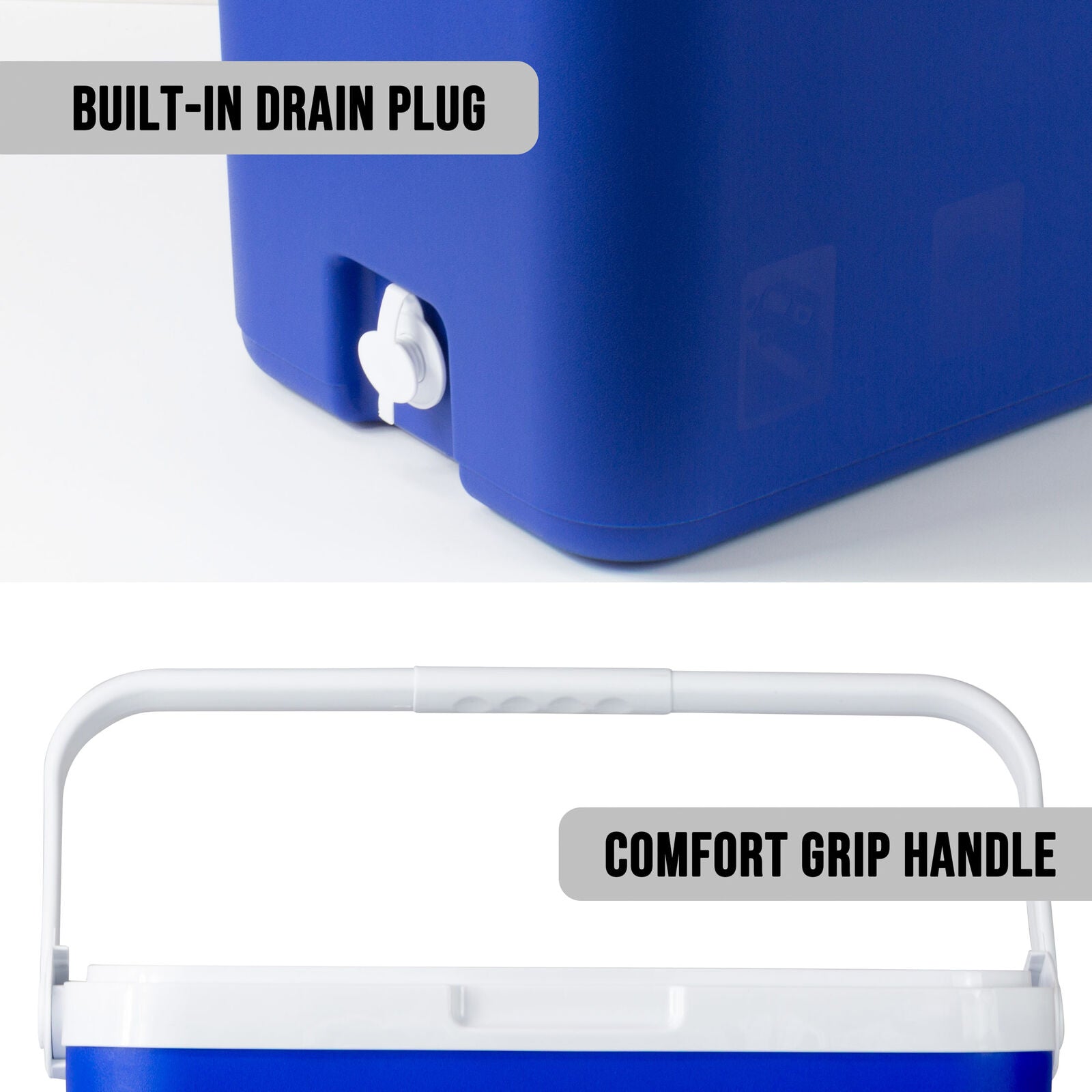33L Portable Cooler Box Ice Chest for Picnic Camping Fishing Caravan
