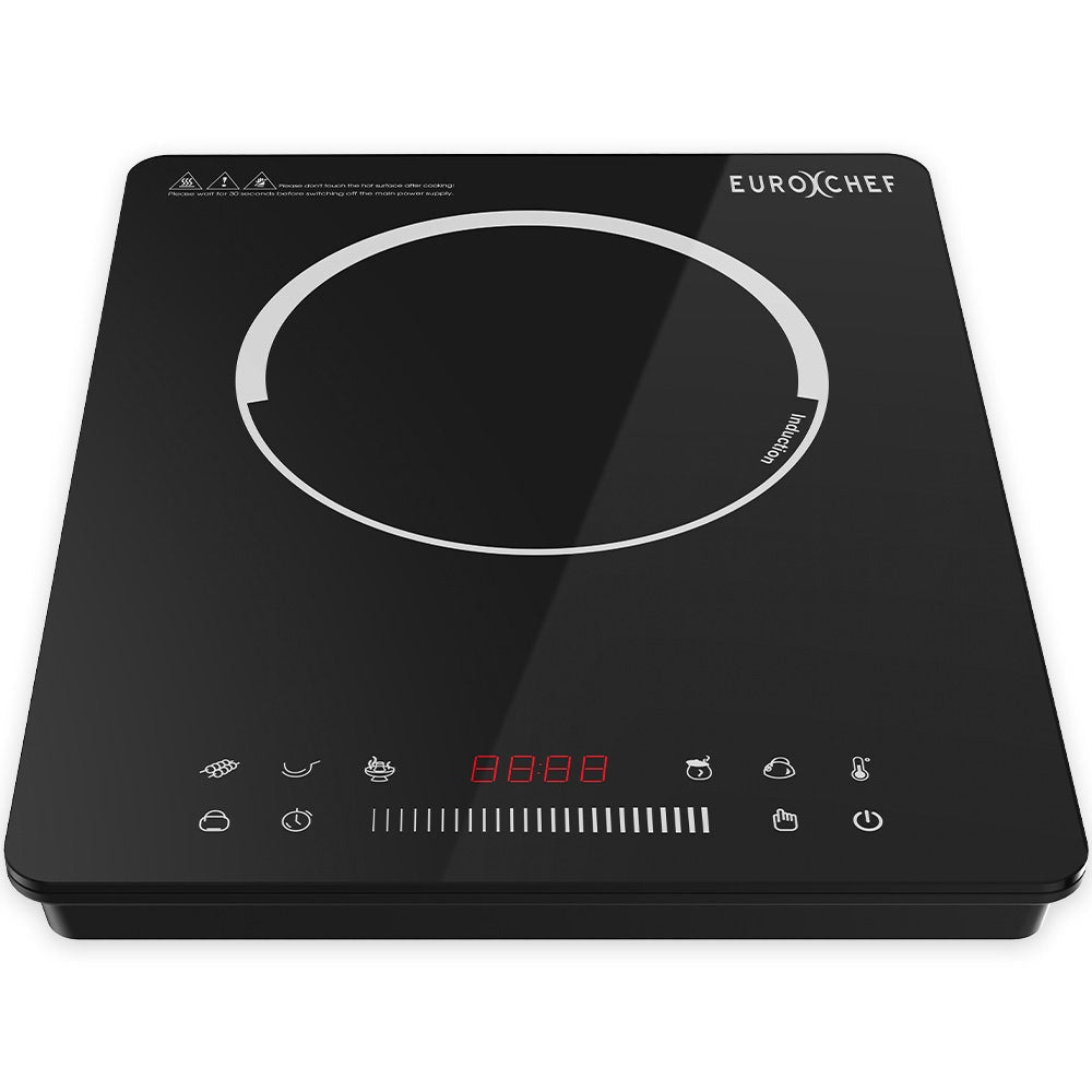 EUROCHEF Induction Cooktop 2000W 9 Heat Levels Fast Electric Portable Cooker Touch Controls with Slider