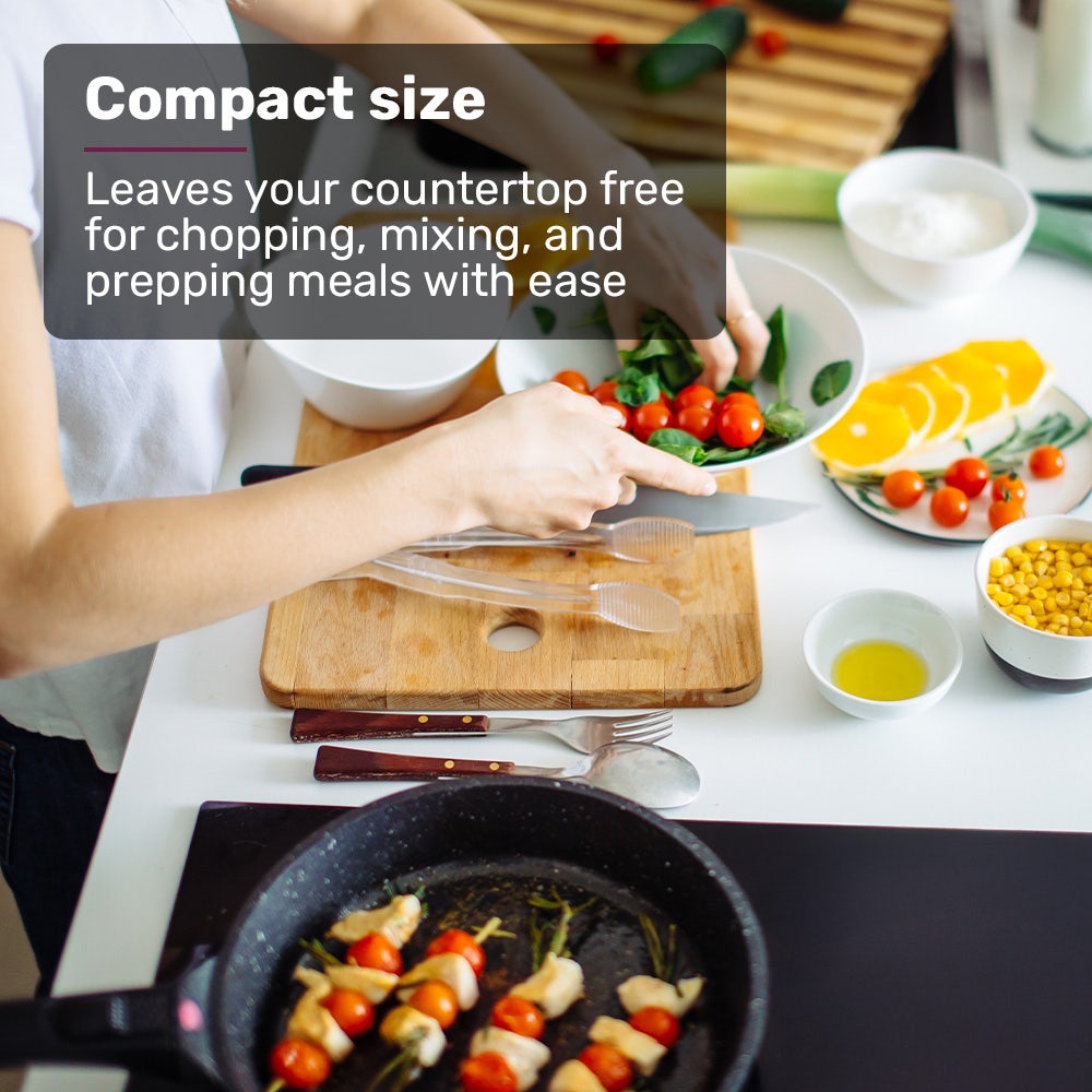 EUROCHEF Induction Cooktop 2000W 9 Heat Levels Fast Electric Portable Cooker Touch Controls with Slider