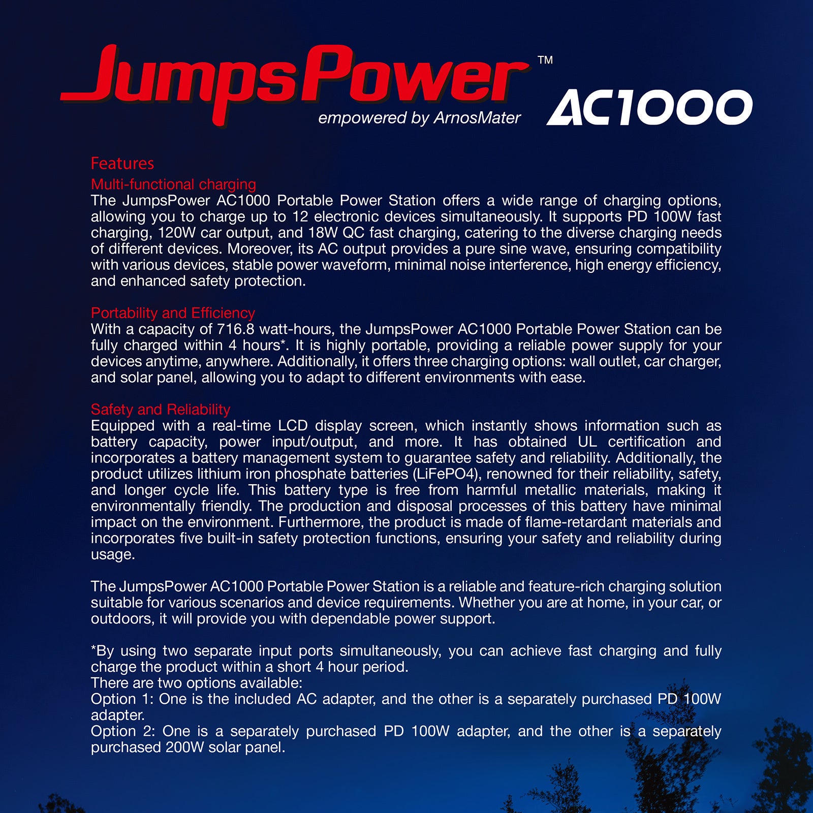 1000W Power Station – Off-Grid Power Anywhere