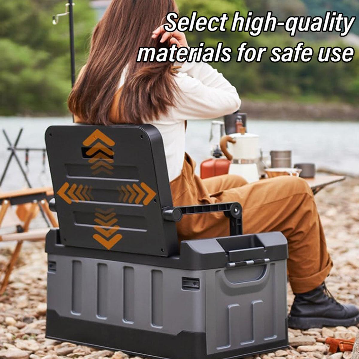 Folding Storage Box Large Capacity Organizer Collapsible Container for Home