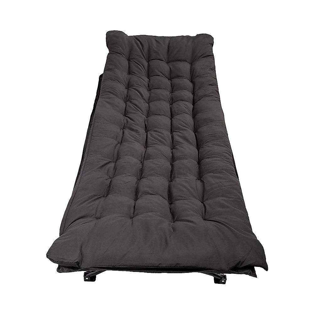 Camping Cot with Mattress – Foldable Elevated Bed