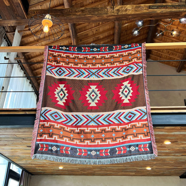 2pcs pack set 180*230cm Bohemian Picnic Blanket Waterproof Camping Blanket Outdoor Rug for Camping Picnic Beach