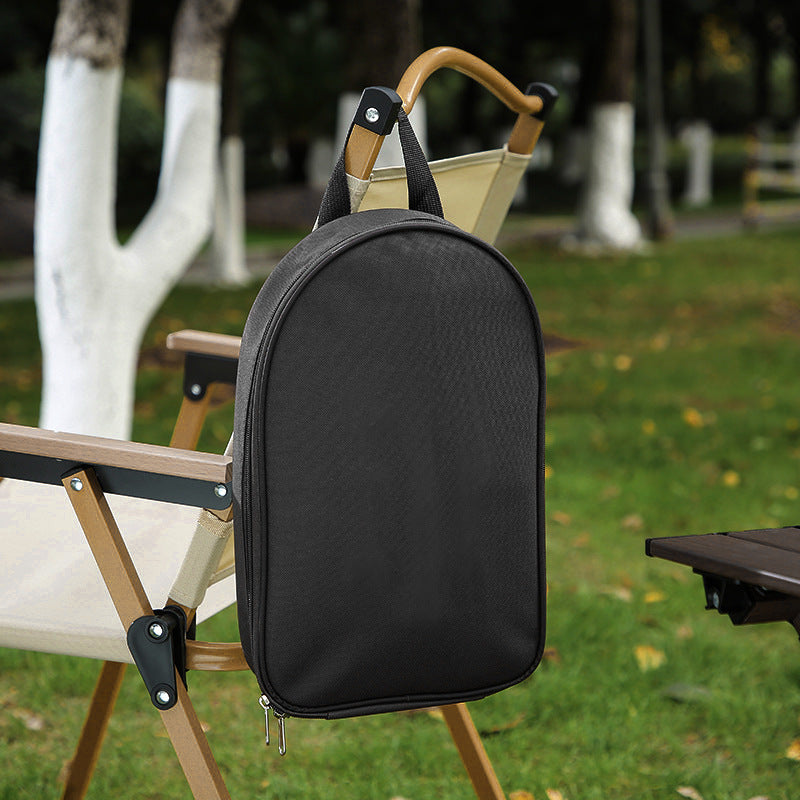 Portable Kitchen Utensil Storage Bag - Lightweight Organizer for Camping and Outdoor Cooking Gray