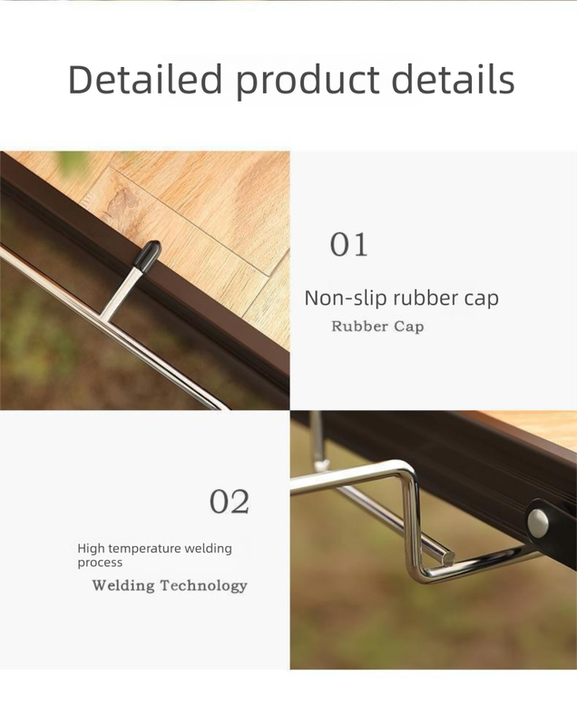 Portable Outdoor Camping Trash Bag Holder Stand Stainless Steel Folding Garbage Bag Rack for Picnic Kitchen and Student