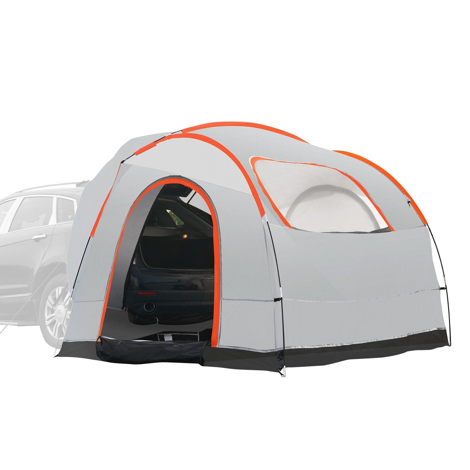 VEVOR SUV Camping Tent 8’-8’ SUV Tent Attachment for Camping with Rain Layer and Carry Bag PU2000mm Double Layer Truck