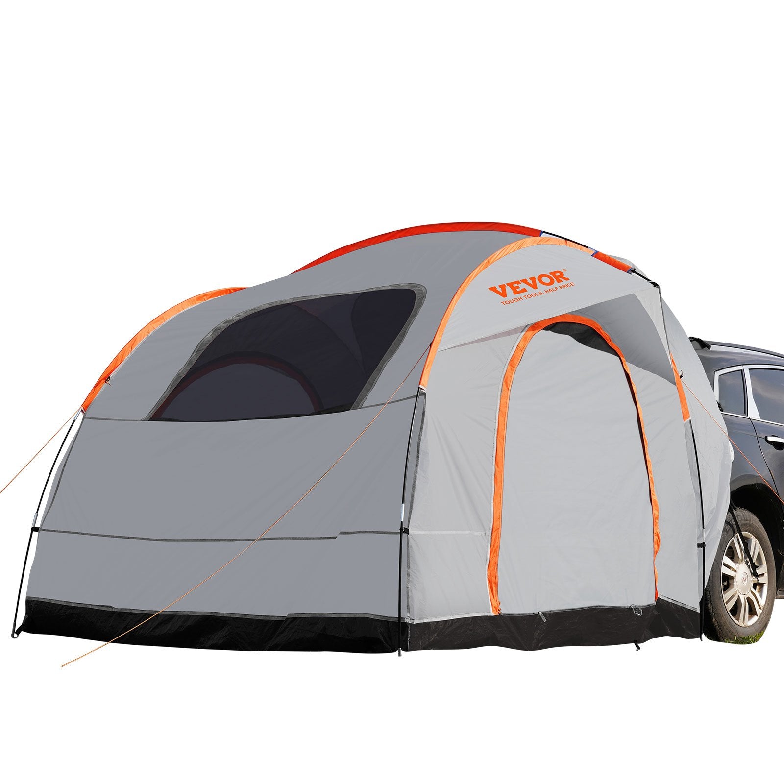 VEVOR SUV Camping Tent 8’-8’ SUV Tent Attachment for Camping with Rain Layer and Carry Bag PU2000mm Double Layer Truck
