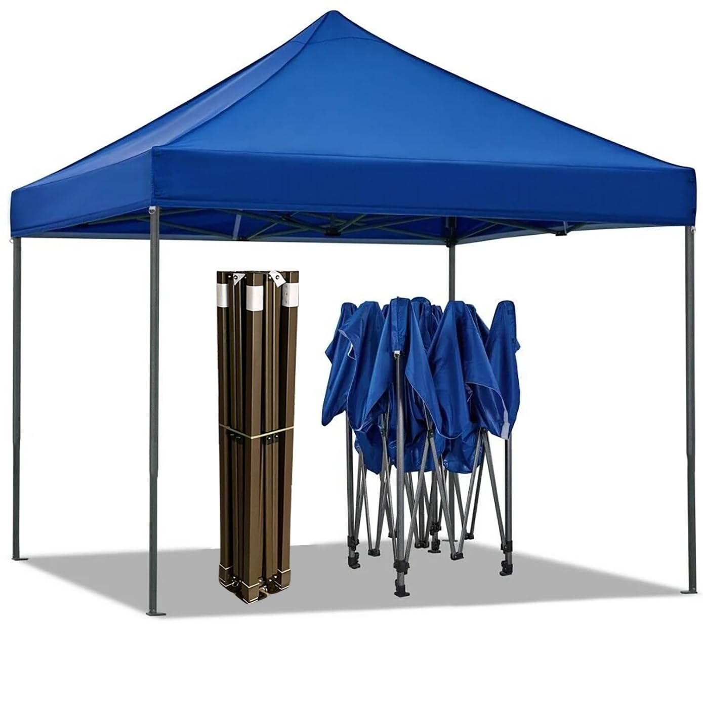 Portable Water-Resistant Gazebo 3x3 M - Blue / Without Sidewalls