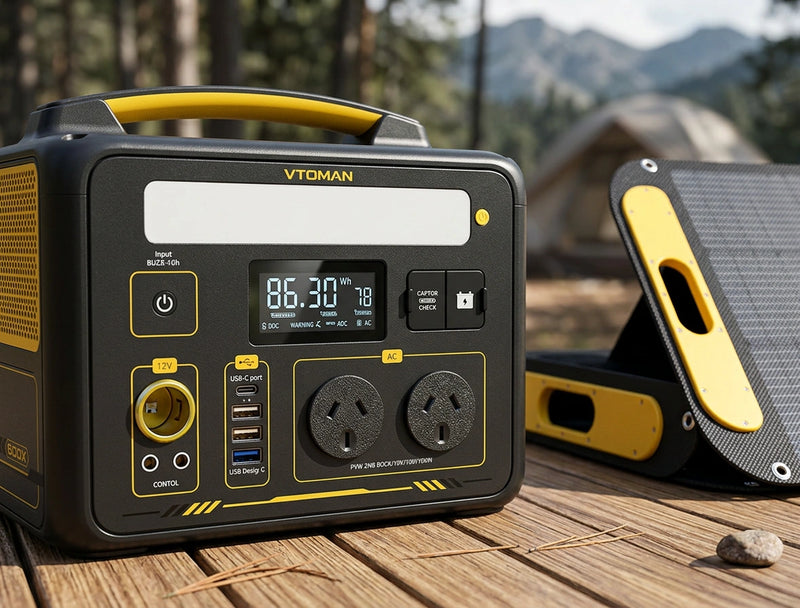 Jump 600X 600W Power Station 110W Solar Panel 10A AC/DC