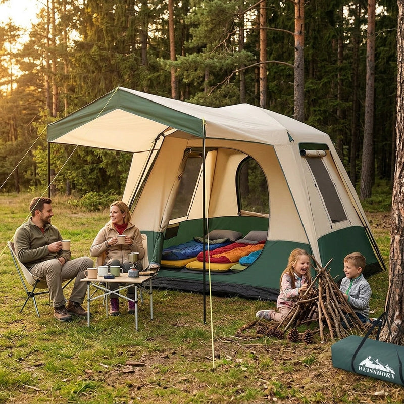 Weisshorn Instant Up Camping Tent 4 Person Pop up Tents Family Hiking Dome Camp