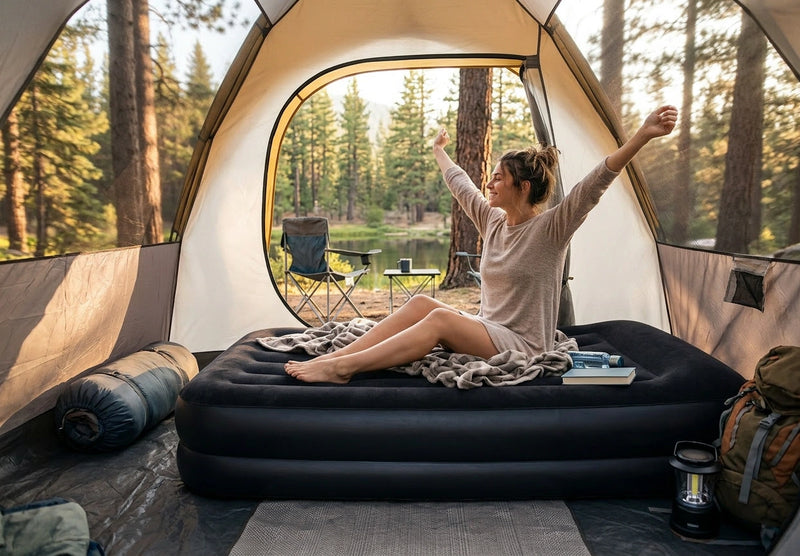 Intex Single (Twin) Pillow Rest Airbed 240v Pump 42cm 64122