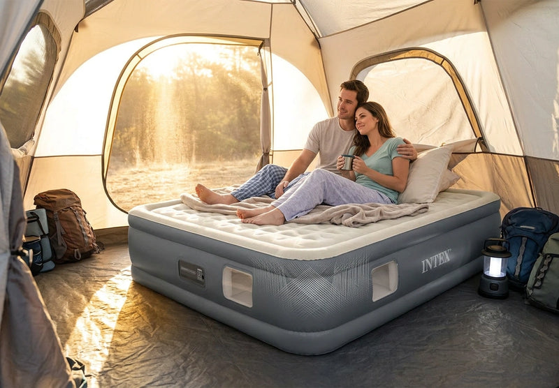 Intex Queen PremAire II Airbed 46cm 64926