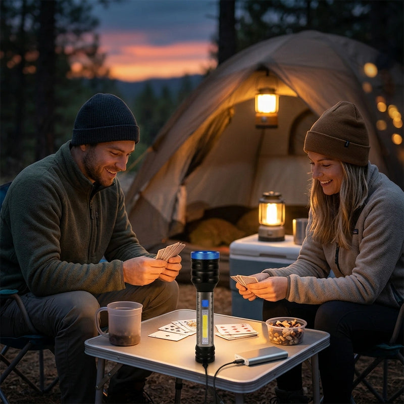 Brillar 200 Lumen USB Rechargeable Multifunction Flashlight