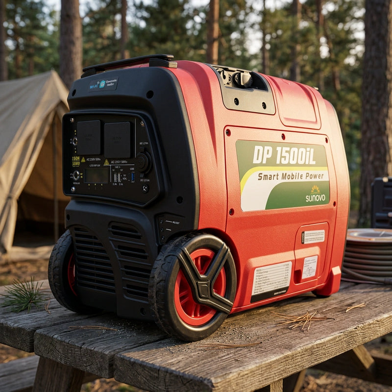 Sunovo 1500W Portable Power Station Solar Inverter Generator