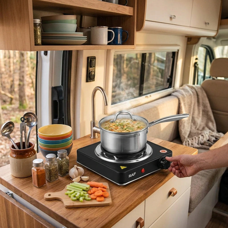 Electric Stove Portable Single Burner Hot plate for camping