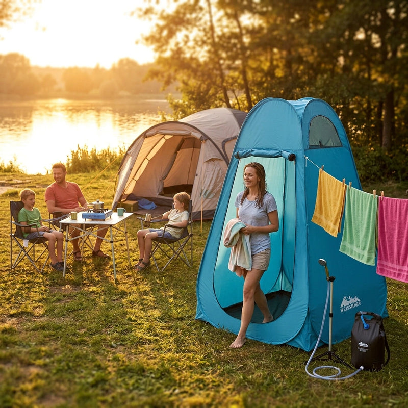 Weisshorn Pop up Camping Shower Toilet Tent Outdoor Privacy Change Room