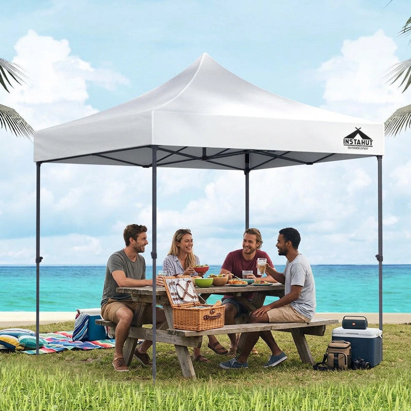 Instahut Gazebo Pop Up Marquee 3x3 Folding Tent Outdoor Camping 500D Oxford