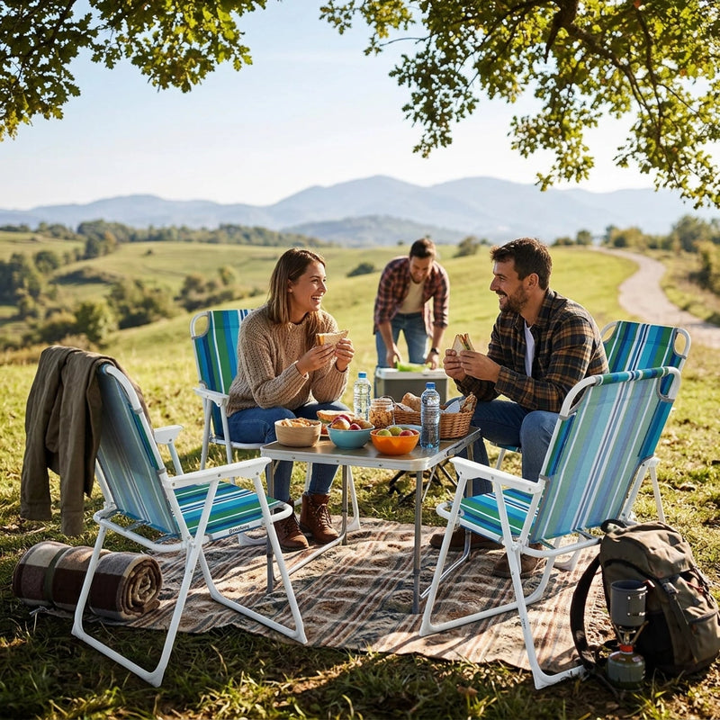 Gardeon Outdoor Chairs Folding Camping Chair Steel Portable Patio Furniture