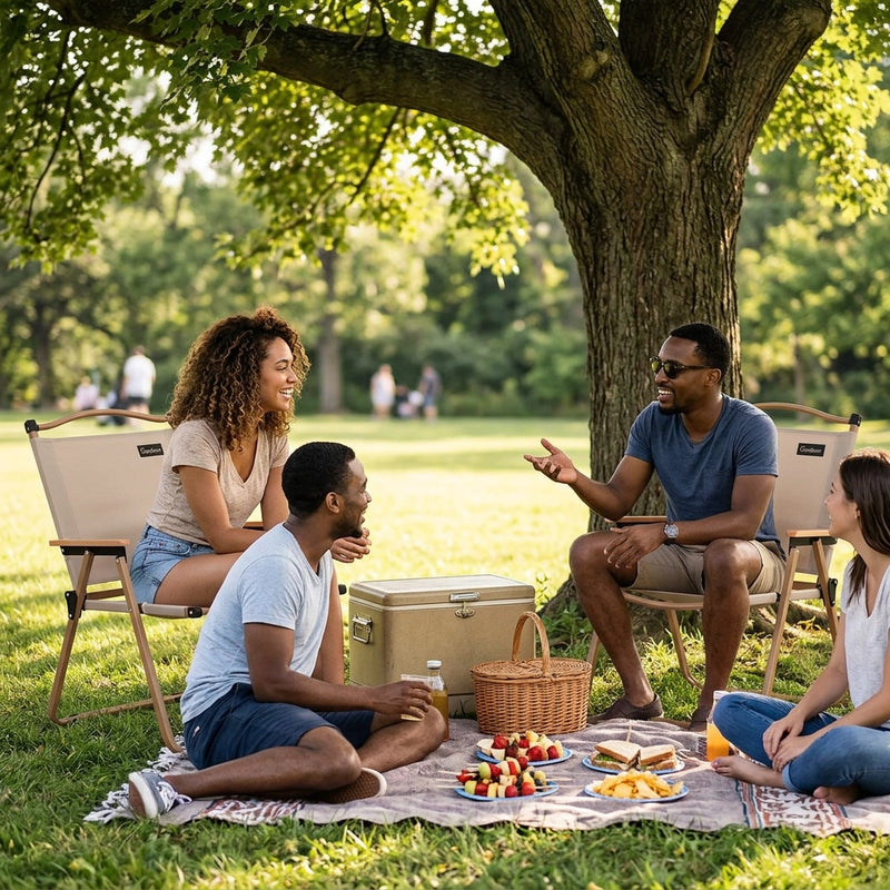 Gardeon Outdoor Camping Chairs Portable Folding Beach Chair Patio Furniture