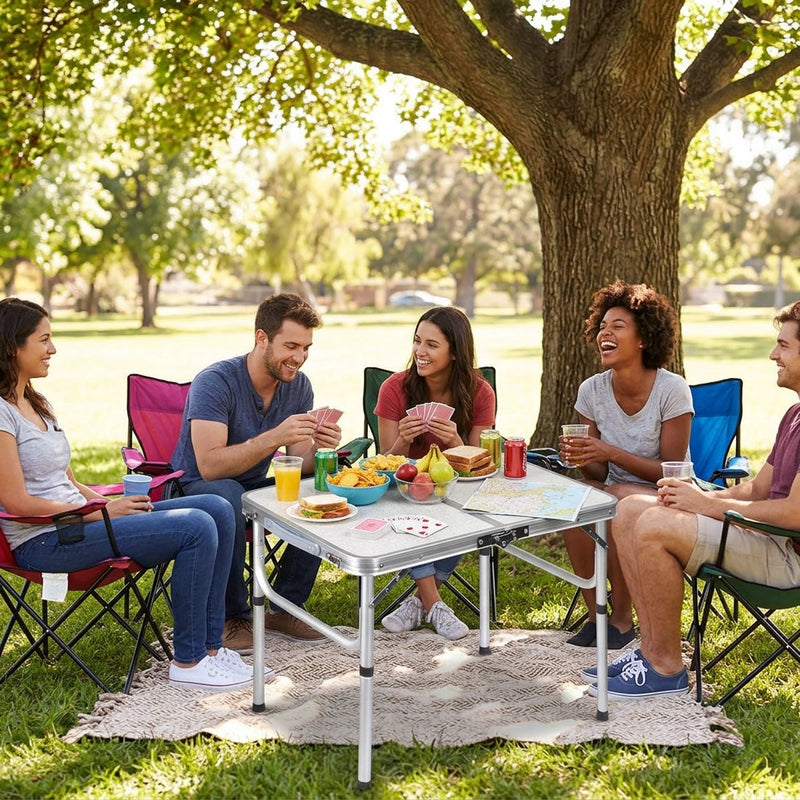 Portable Folding Table Outdoor Picnic Camping Barbecue Lightweight Travel Desk