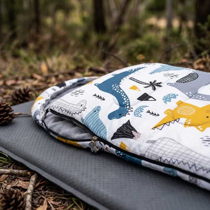Dinosaur Kids Sleeping Bag 228cm Lightweight 3 Season Camping Quilt