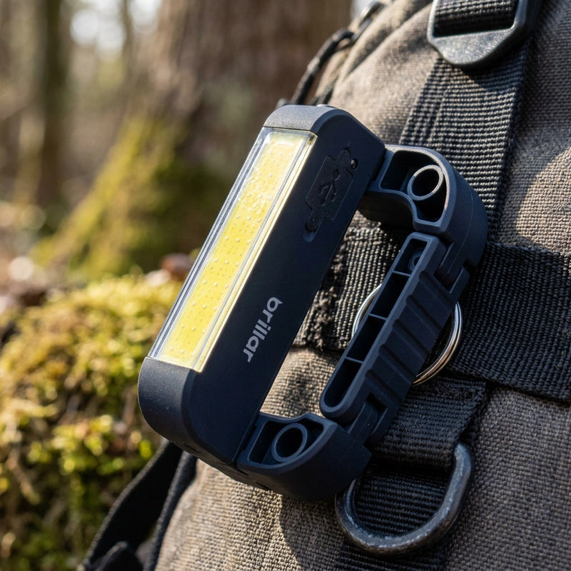 Powerbank Carabiner Light with COB LED Technology-Black/Navy