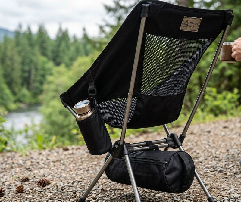 Lightweight Folding Camping Chair High Back Aluminium Frame