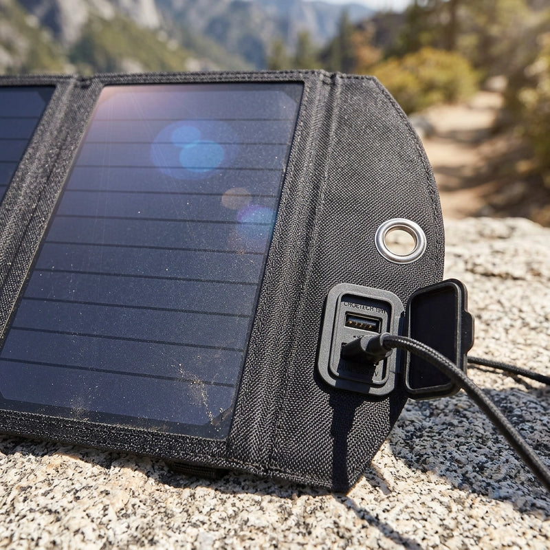 CHOETECH SC001 19W Portable Solar Panel Charger SunPower Panels Dual USB Charger for Camping/RV/Outdoors