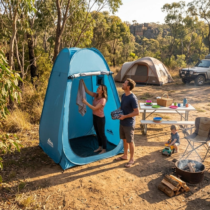 Weisshorn Pop up Camping Shower Toilet Tent Outdoor Privacy Change Room