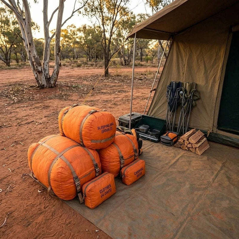 XL Waterproof Compression Stuff Sack Outdoor Camping Storage Bag Sleeping Bag Cover - Orange
